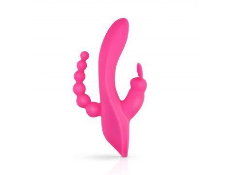 Podwójny wibrator króliczek Teazers USB 21 cm - 7