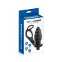 Stymulator prostaty z ringiem i plugiem AP071 czarny - 3