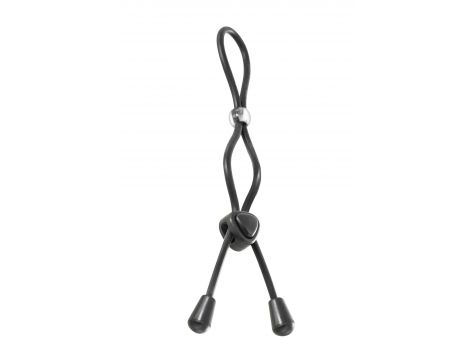 Pierścień erekcyjny regulowany podwójny silikonowy Blue Junker 38 cm - 3