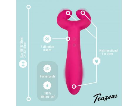 Wibrator podwójny dla par Teazers USB - 11