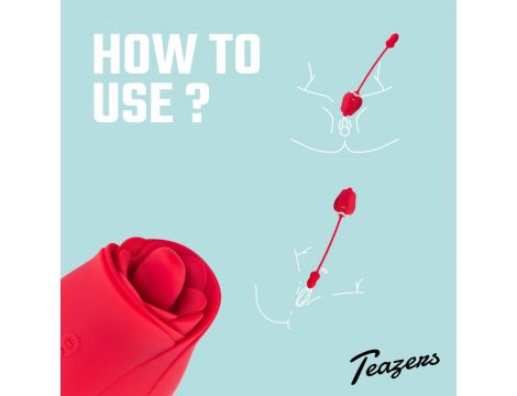 Stymulator łechtaczki Teazers Rose wibrujący USB 7 trybów - 5