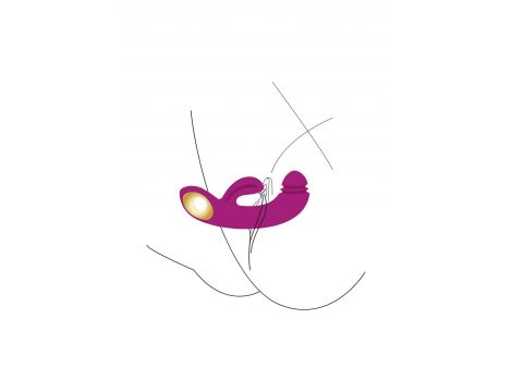 Wibrator punktu G Xocoon Harmony DualTouch fioletowy 16.5 cm - 7