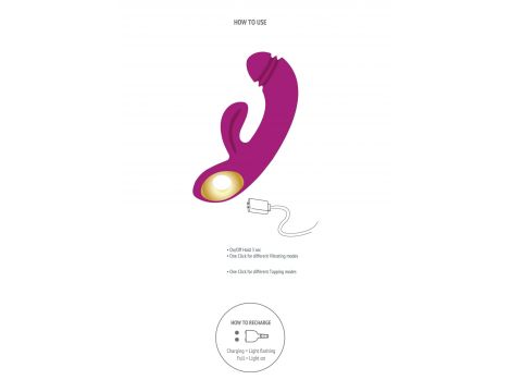 Wibrator punktu G Xocoon Harmony DualTouch fioletowy 16.5 cm - 8