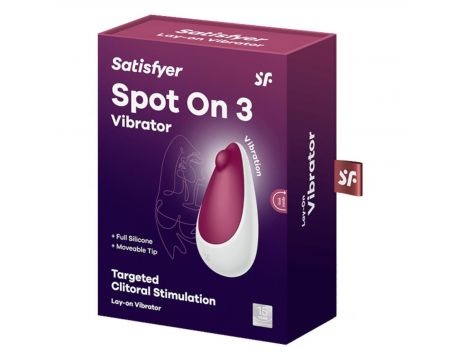 Wibrator Satisfyer Spot On 3 berry stymulator łechtaczki silikonowy USB