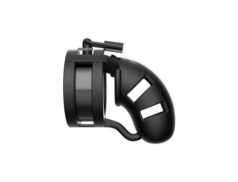 Pas cnoty ManCage Model 18 silikonowy Ballsplitter czarny 9 cm - 2