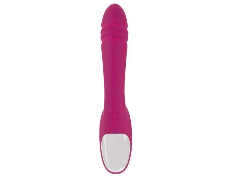 Wibrator Javida silikonowy z ruchomą stymulacją USB 22 cm - 5