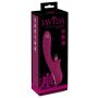 Wibrator Javida silikonowy z ruchomą stymulacją USB 22 cm - 2