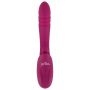 Wibrator Javida silikonowy z ruchomą stymulacją USB 22 cm - 4
