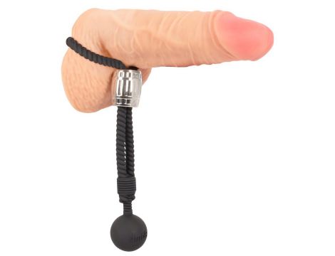 Pierścień erekcyjny Rebel Heavy Rope z kulą - 8