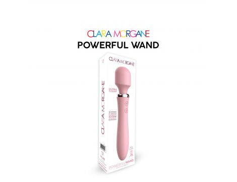 Masażer wand Clara Morgane różowy USB 21 cm - 2