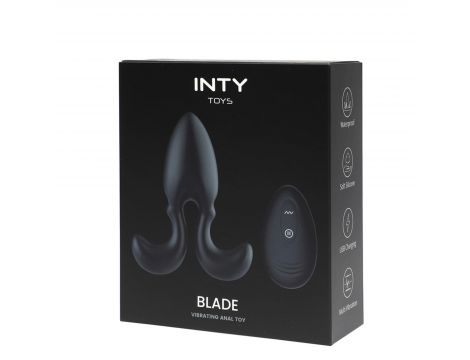 Wibrator analny INTY Toys Blade silikonowy USB z pilotem - 2