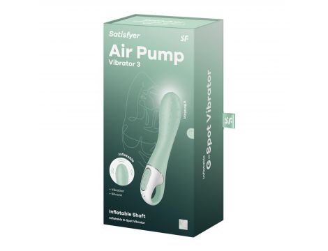 Wibrator punktu G Satisfyer Air Pump 3 miętowy USB