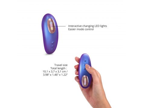 Wibrator mini Dreamer Love to Love Iridescent Night z pilotem - 3