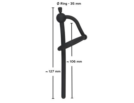 Penis plug silikonowy Penisplug z zatyczką 12,7 cm - 14