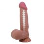Dildo realistyczne Baile z przesuwaną skórą giętkie 22 cm przyssawka - 3
