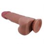 Dildo realistyczne Baile z przesuwaną skórą giętkie 22 cm przyssawka - 6