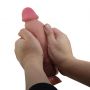Dildo realistyczne Baile z przesuwaną skórą giętkie 22 cm przyssawka - 9
