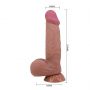 Dildo realistyczne Baile z przesuwaną skórą giętkie 22 cm przyssawka - 11
