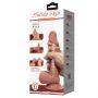 Dildo realistyczne Baile z przesuwaną skórą giętkie 22 cm przyssawka - 12