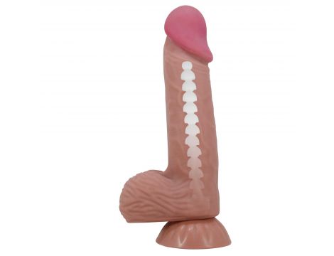 Dildo realistyczne Baile Sliding Skin giętkie z przyssawką 21 cm - 2