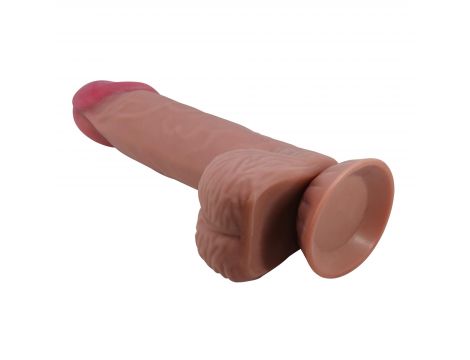 Dildo realistyczne Baile Sliding Skin giętkie z przyssawką 21 cm - 5