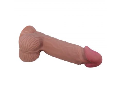 Dildo realistyczne Baile Sliding Skin giętkie z przyssawką 21 cm - 6