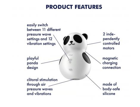Stymulator łechtaczki Satisfyer Pocket Panda falami ciśnienia - 6
