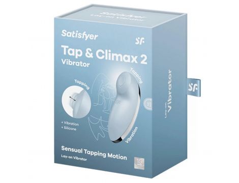 Stymulator łechtaczki z stukaniem Satisfyer Tap Climax 2 niebieski USB - 2