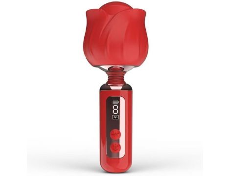 Wibrator Rose Magic silikonowy wodoodporny USB 12,5 cm