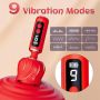 Wibrator Rose Magic silikonowy wodoodporny USB 12,5 cm - 5