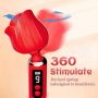 Wibrator Rose Magic silikonowy wodoodporny USB 12,5 cm - 7