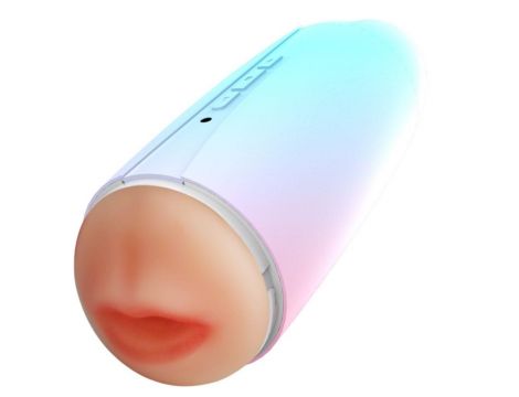 Masturbator wibrujący Glow Touch podwójny kanał silikonowy 22 cm - 2