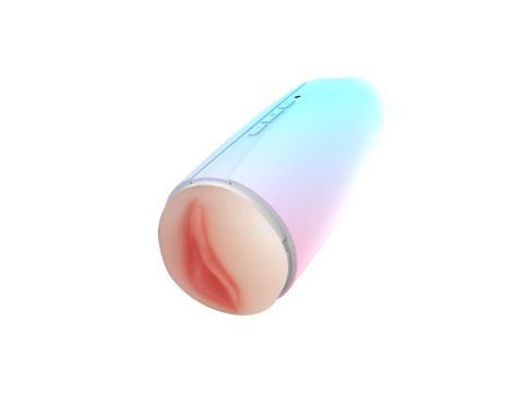 Masturbator wibrujący Glow Touch podwójny kanał silikonowy 22 cm - 3