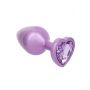 Diamond Heart Plug Large Purple - 7