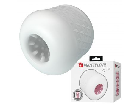 Masturbator dwustronny teksturowany Pretty Love Crystle