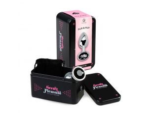 BLACK JEWELLED METAL BUTT PLUG M