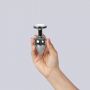 CLEAR CRYSTAL JEWELLED METAL BUTT PLUG L - 3