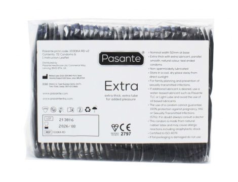 Prezerwatywy grubsze Pasante Extra 144 sztuki