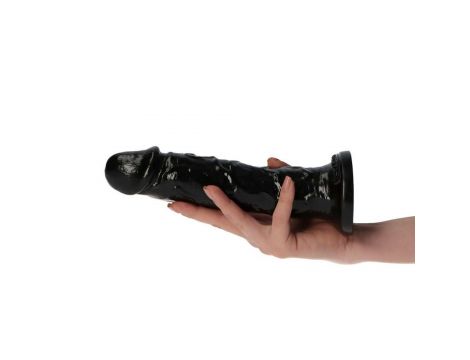 Dildo z cyberskóry Ottavio Toyz4lovers czarny 20 cm - 2