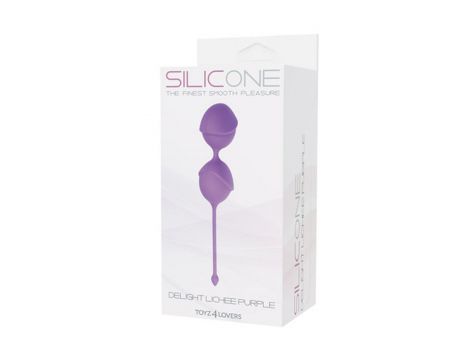 Kulki-PALLINE DELIGHT PUSSY LICHEE SILICONE PURPLE - 2