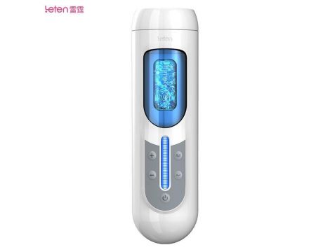 Masturbator wibrujący Leten A380 biały USB 31 cm - 4
