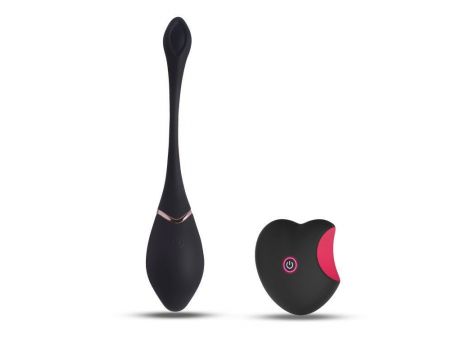 Jajko wibrujące Toyz4lovers silikonowe czarne z pilotem 17 cm - 5