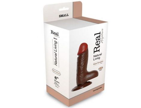 Wibrator realistyczny Real Rapture brązowy 17 cm - 2