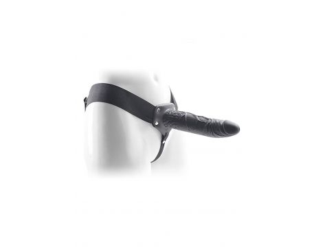 Proteza wibracyjna strap on Real Rapture czarna 22.5 cm - 4