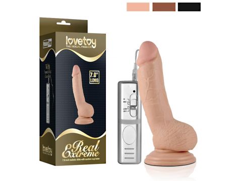 7"" Real Extreme Vibrating Dildo - 6