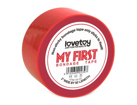 My First Non Sticky Bondage Tape Red - 2