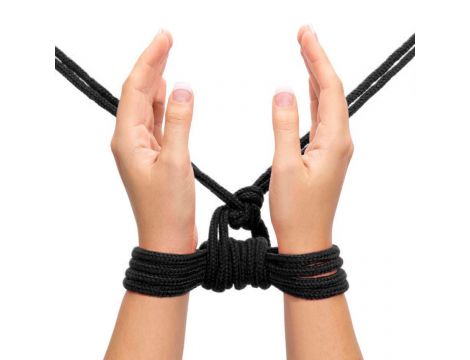 10 meters Fetish Bondage Rope Black - 5