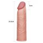 Add 1"" Pleasure X Tender Penis Sleeve Flesh - 4