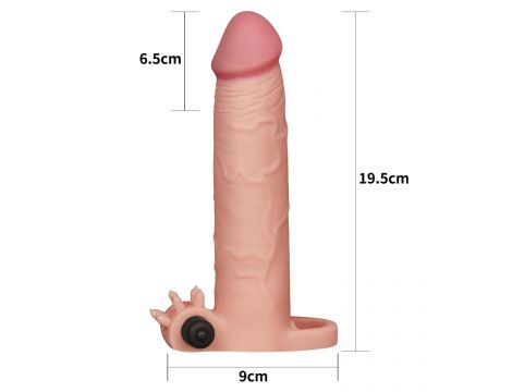 Add 3"" Pleasure X Tender Vibrating Penis Sleeve - 3