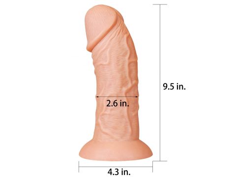 9.5'' Realistic Curved Dildo